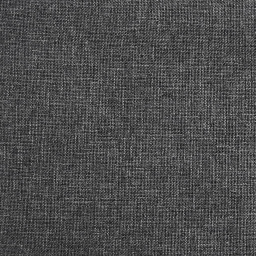Bar stools 2 pcs. Dark gray fabric