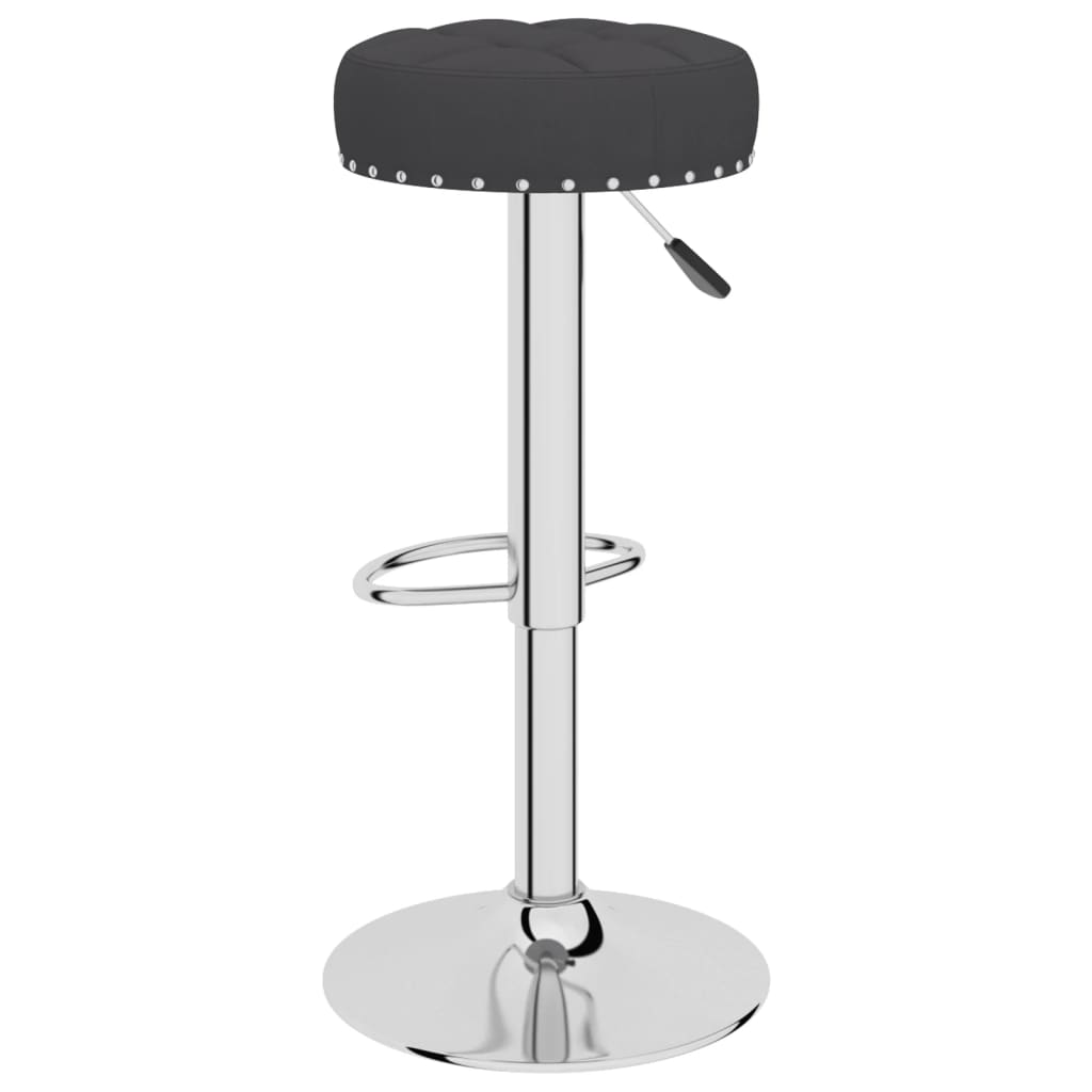 Bar stools 2 pcs. Black fabric