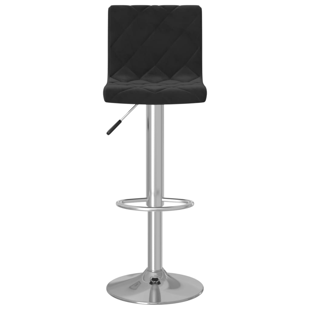 Tabourets de bar 2 pcs Velours noir