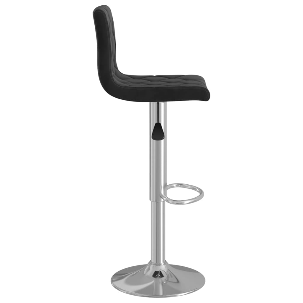Tabourets de bar 2 pcs Velours noir