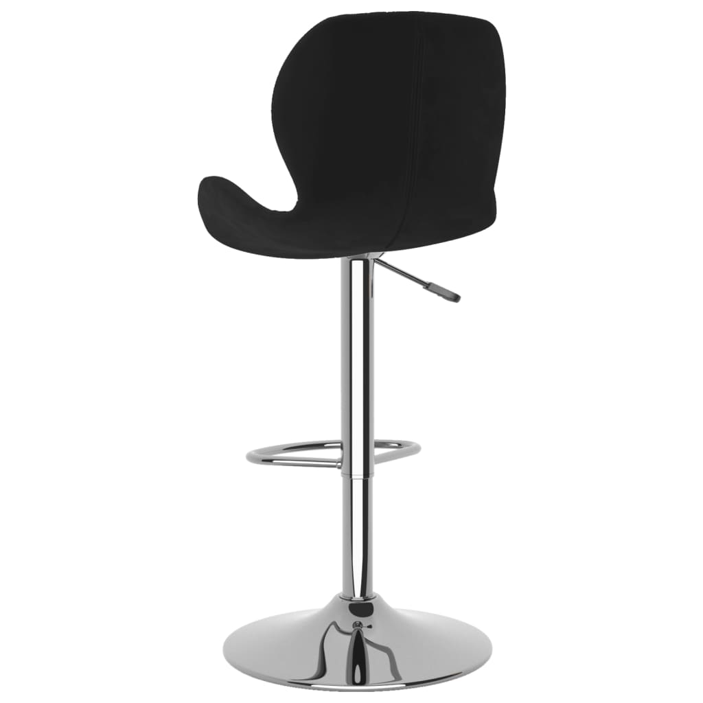 Tabourets de bar 2 pcs Velours noir