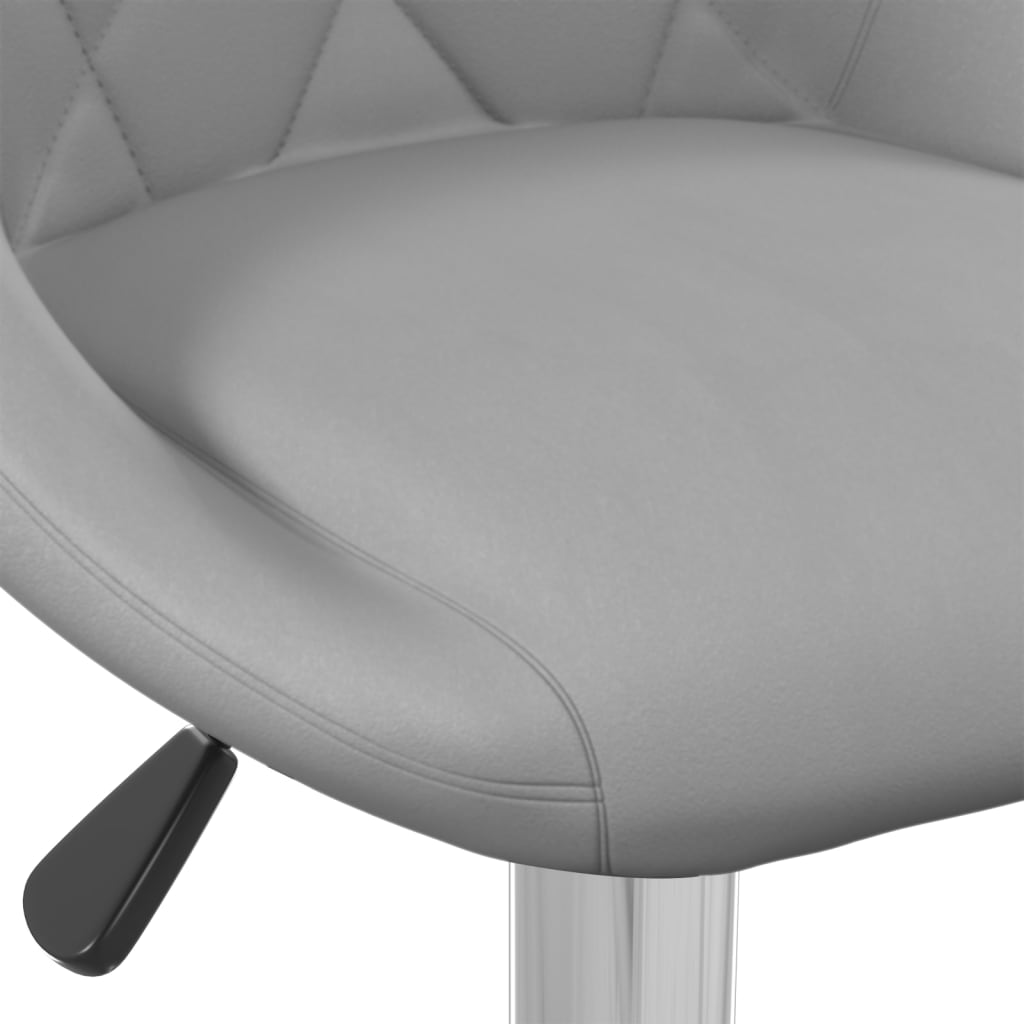 Bar stools 2 pcs. Light gray velvet