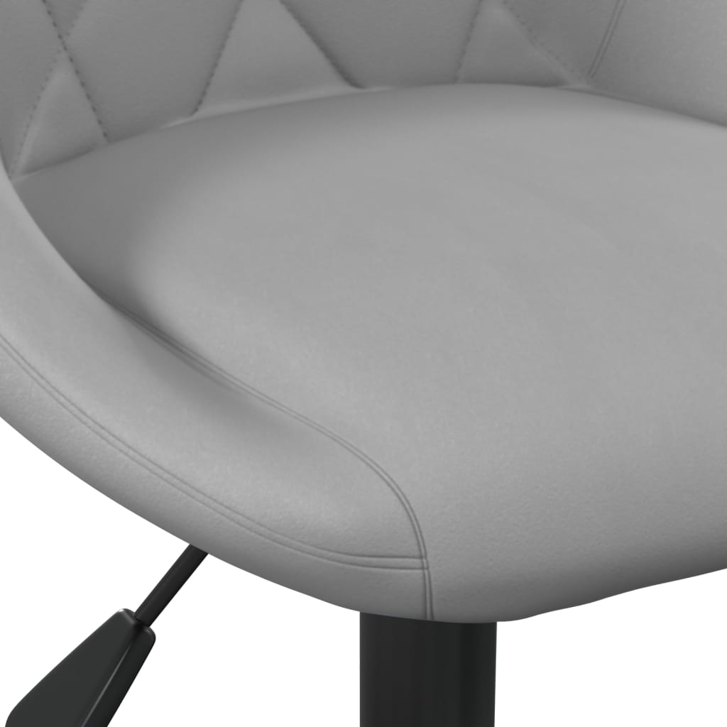 Bar stools 2 pcs. Light gray velvet