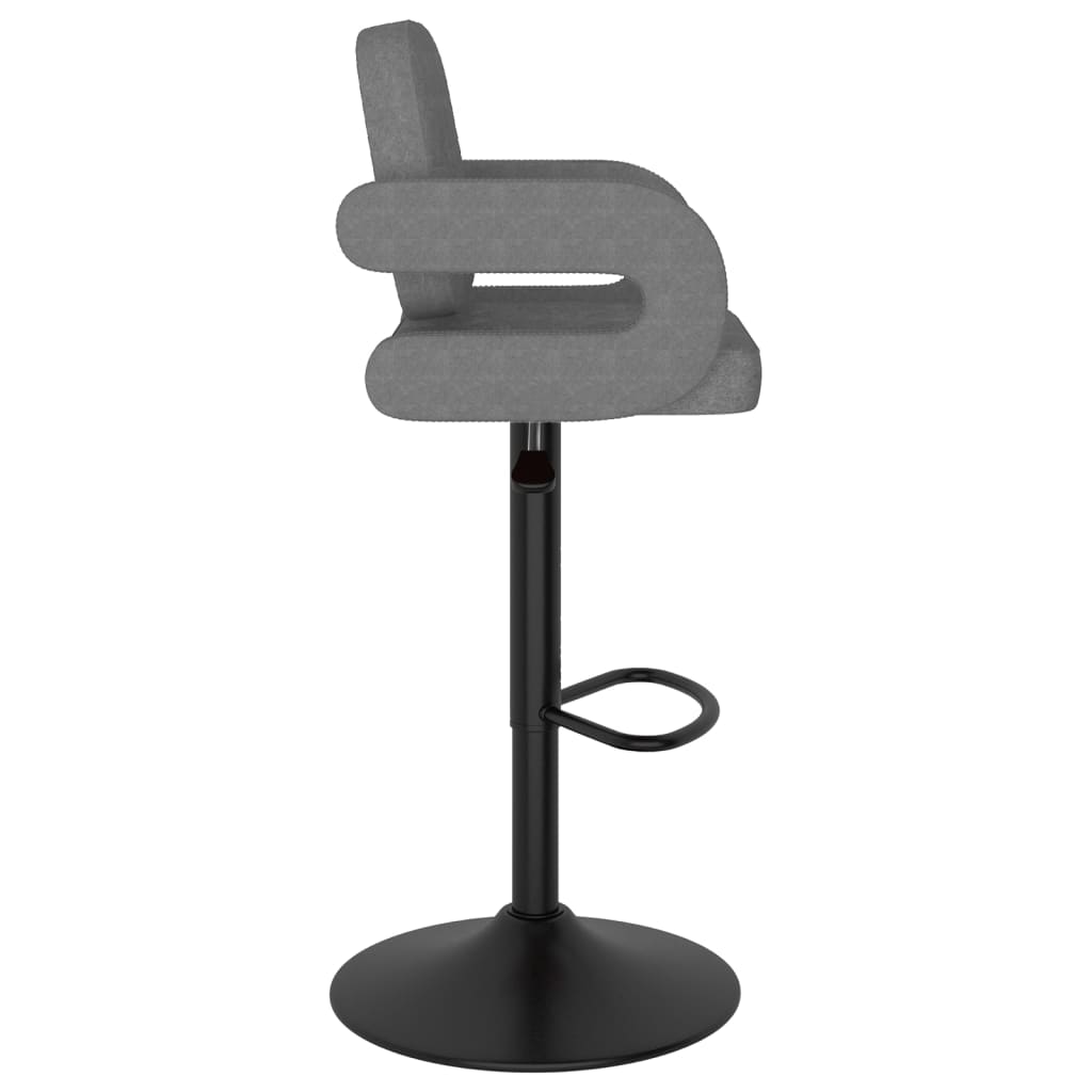 Bar stools 2 pcs. Light gray fabric