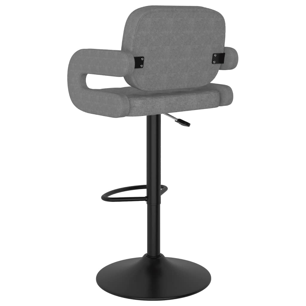 Bar stools 2 pcs. Light gray fabric