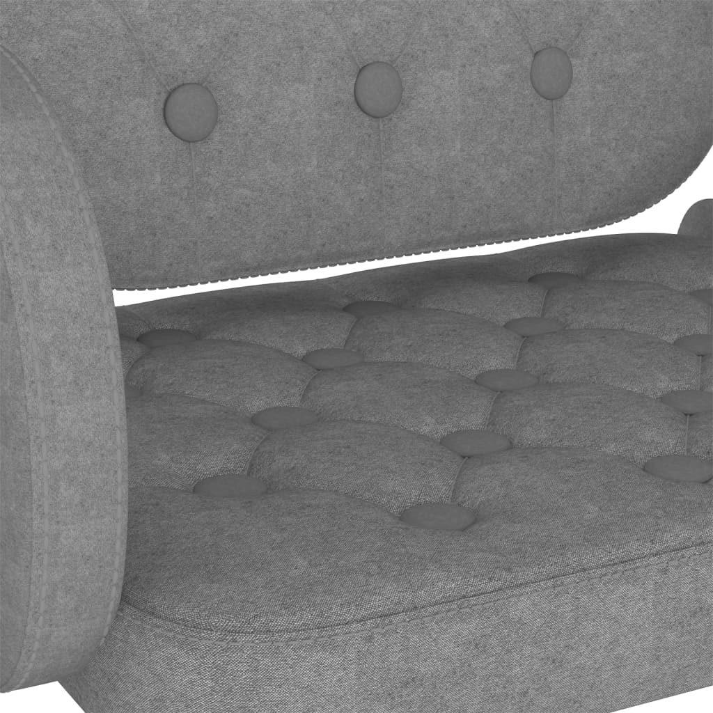 Bar stools 2 pcs. Light gray fabric