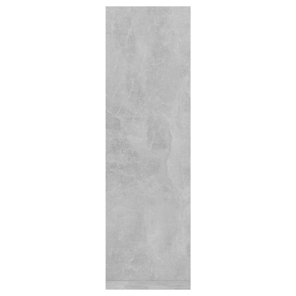 Etagères murales 2 pcs Gris béton 50x15x50 cm matériau bois