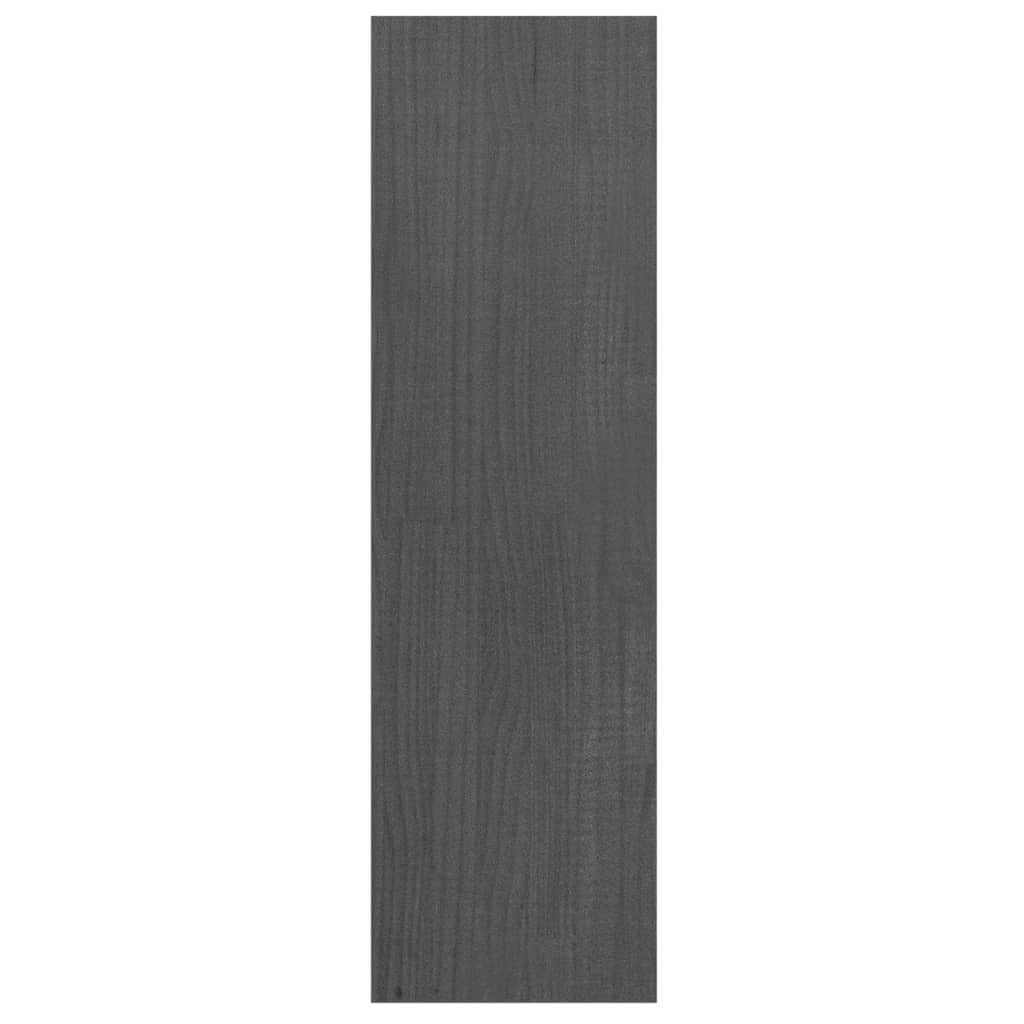 Bibliothèque/séparateur de pièce gris 40x30x103,5 cm bois de pin massif