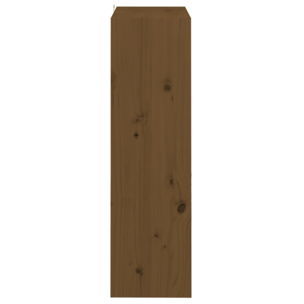 Bookcase/room divider honey brown 60x30x103.5 cm pine wood
