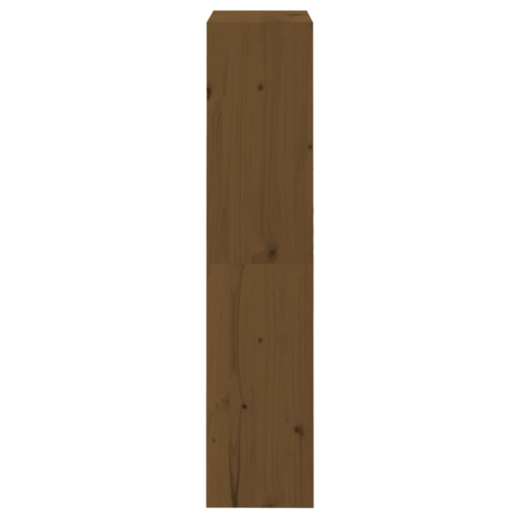 Bookcase/room divider honey brown 60x30x135.5 cm pine wood