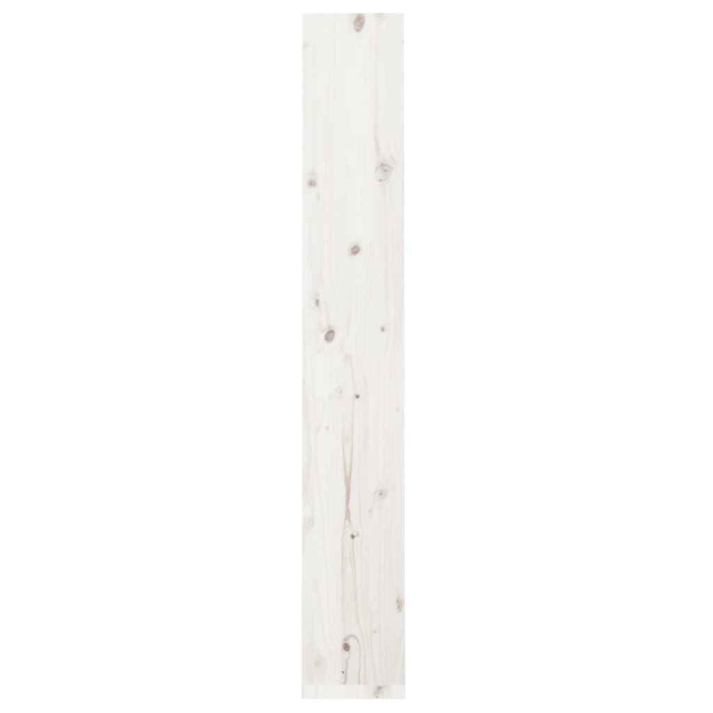 Bibliothèque/séparateur de pièce blanc 60x30x199,5 cm bois de pin massif