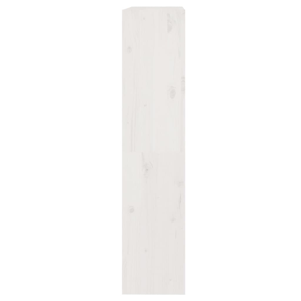Bibliothèque séparateur de pièce blanc 80x30x135,5 cm en bois de pin massif