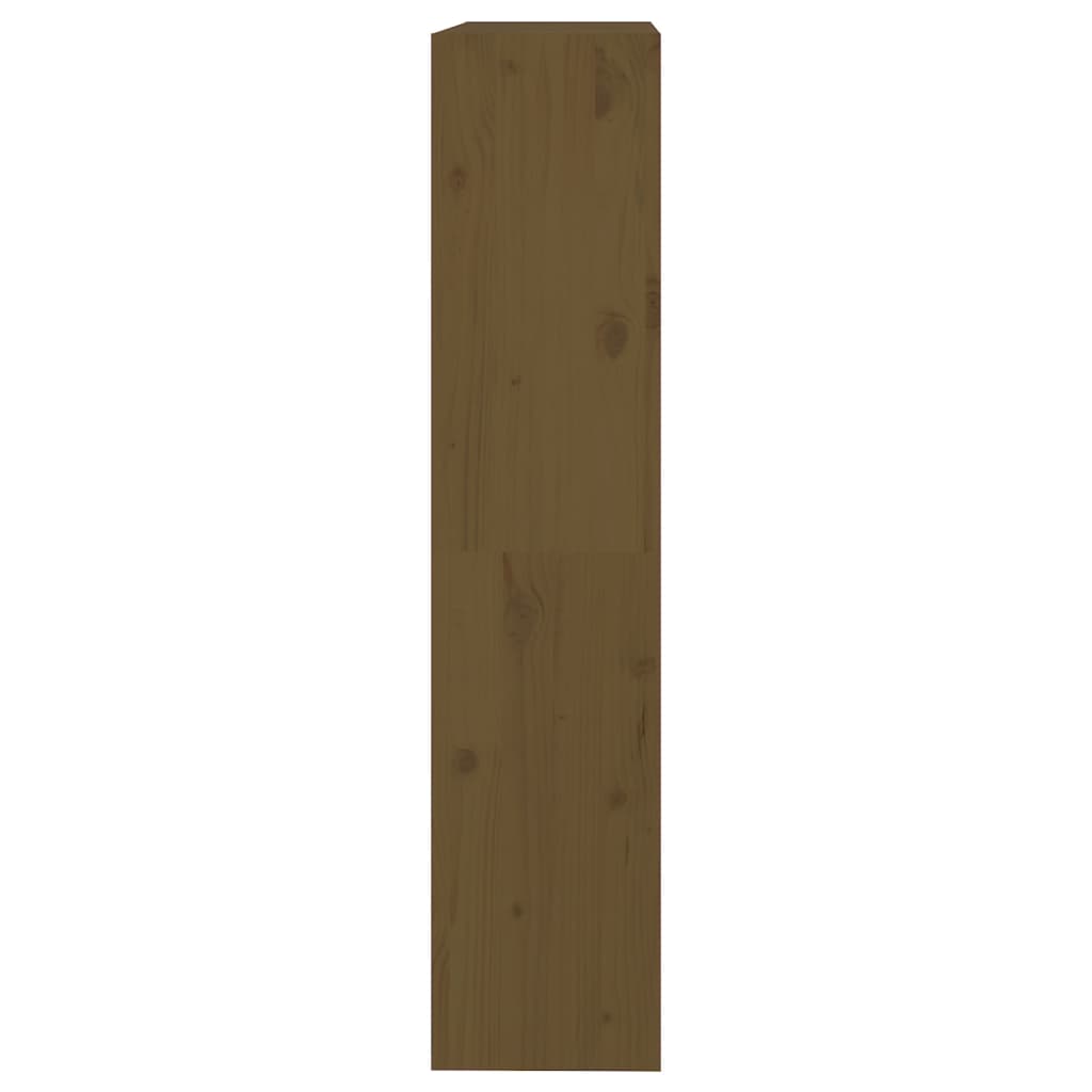 Bookcase/room divider honey brown 80x30x135.5 cm pine wood