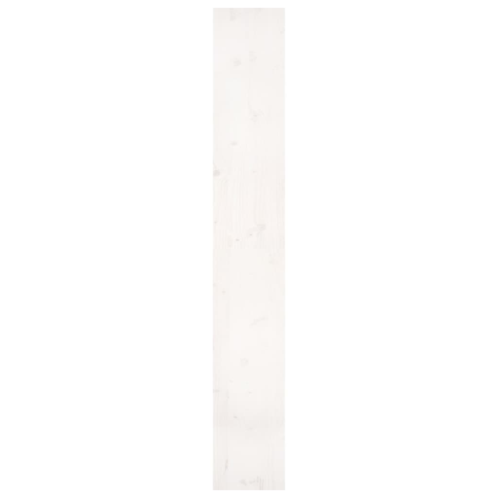 Bibliothèque/séparateur de pièce blanc 80x30x199,5 cm bois de pin massif