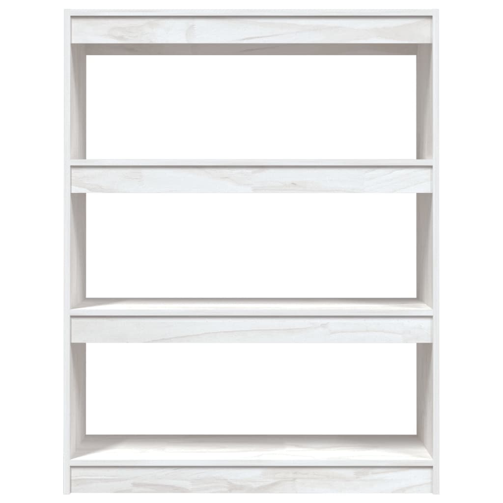 Bibliothèque/séparateur de pièce blanc 100x30x103 cm bois de pin massif