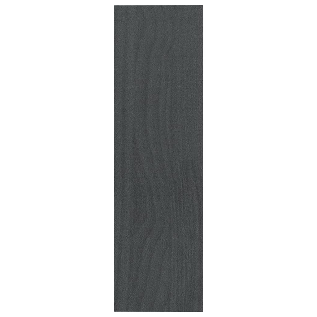 Bibliothèque/séparateur de pièce gris 100x30x103 cm bois de pin massif