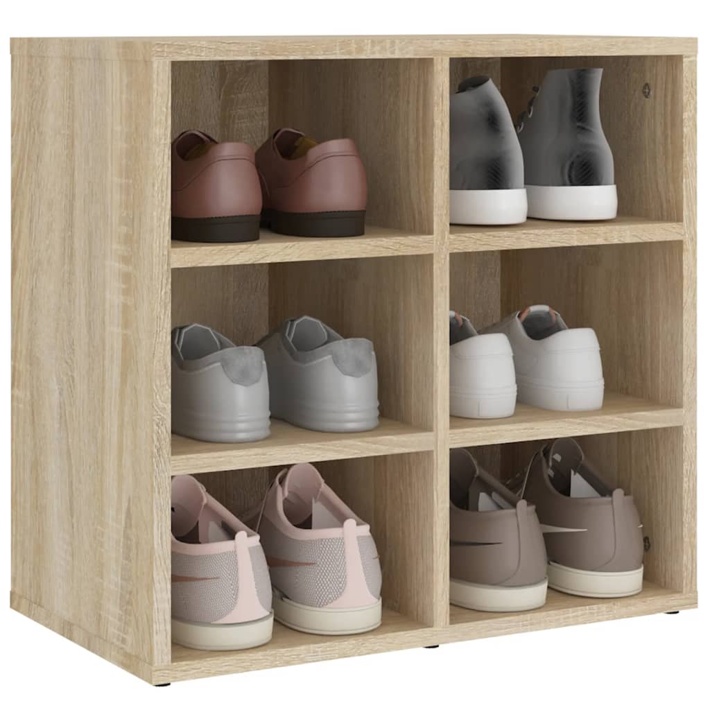 Étagère à chaussures chêne Sonoma 52,5x30x50 cm