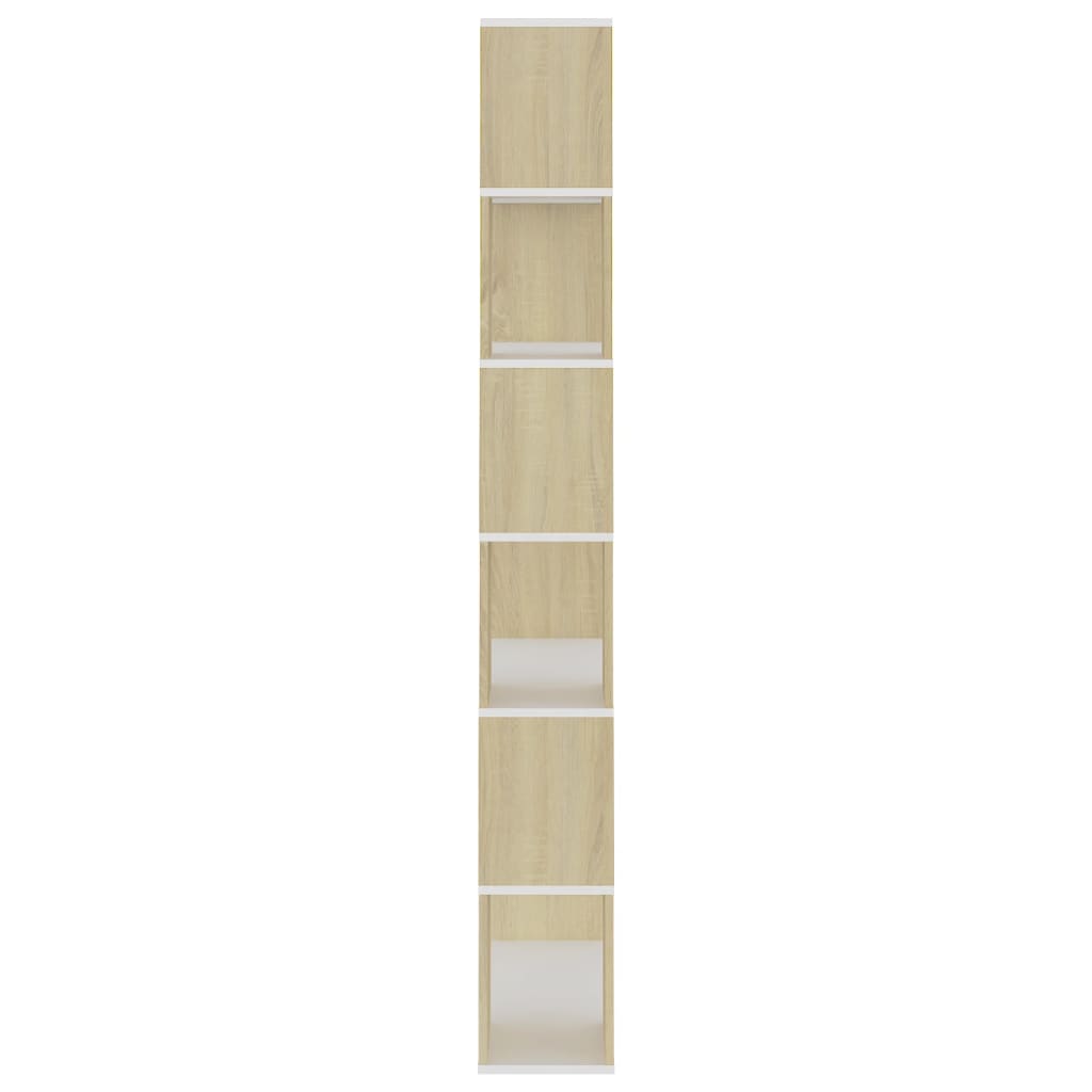 Bibliothèque séparateur de pièce chêne Sonoma 80x24x186 cm matériau bois