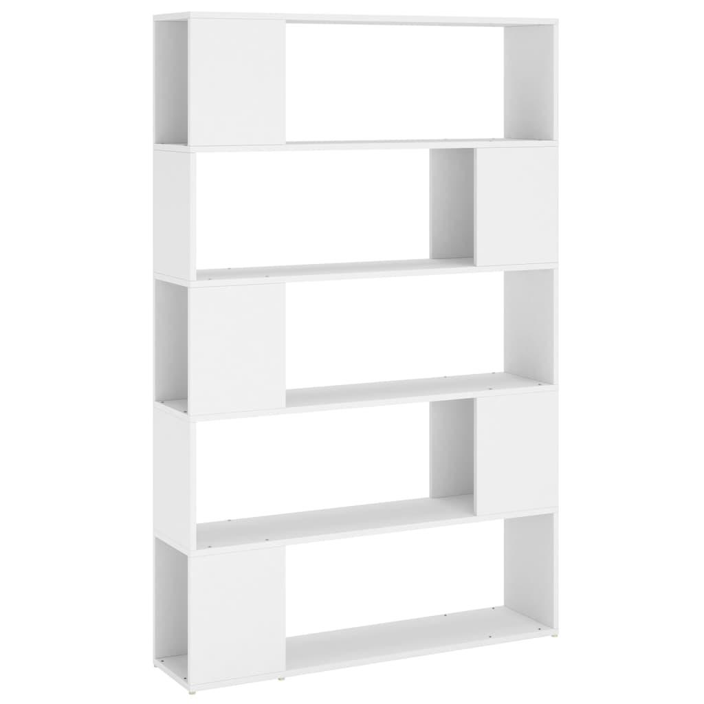 Bookcase room divider white 100x24x155 cm made of wood