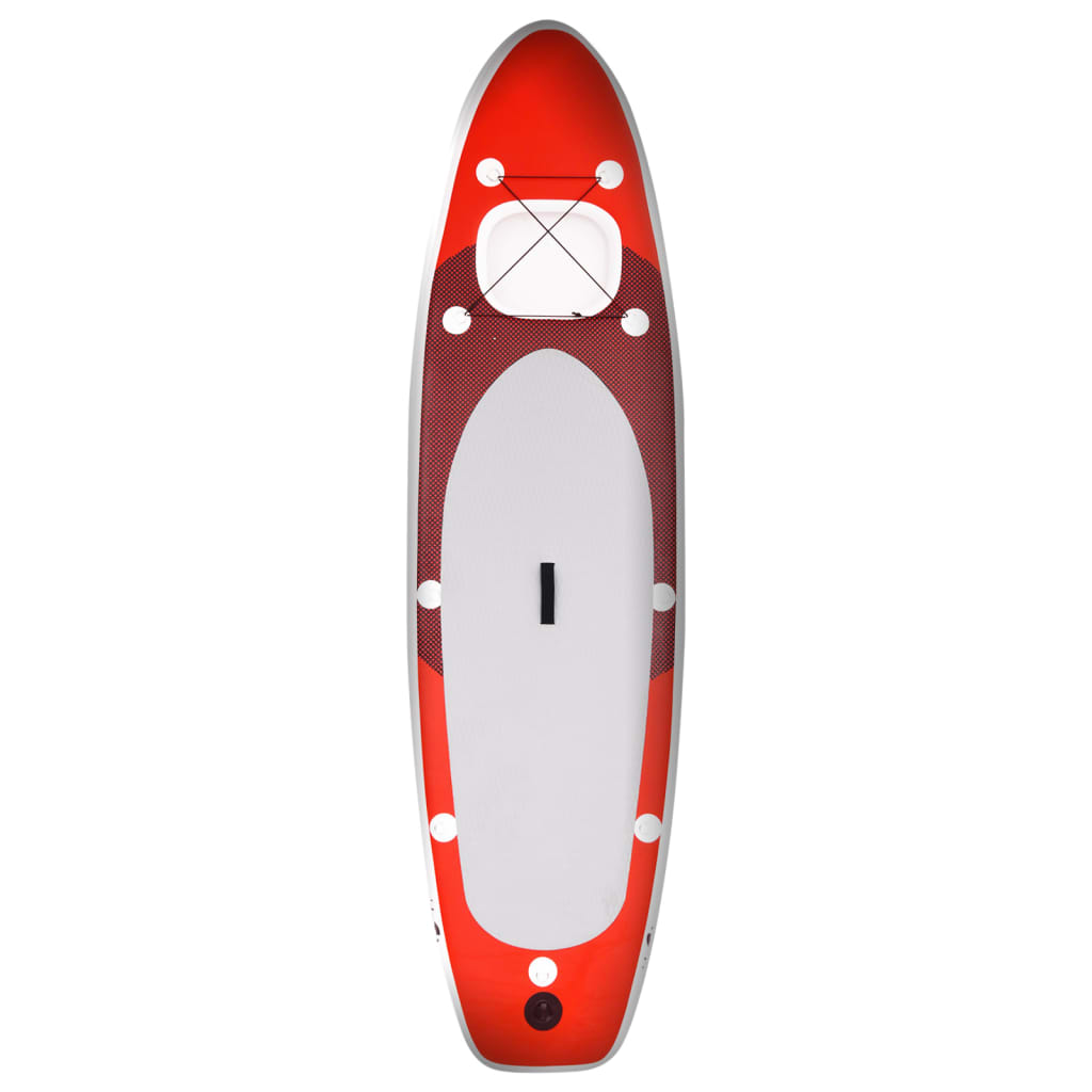 SUP board set inflatable red 330x76x10 cm