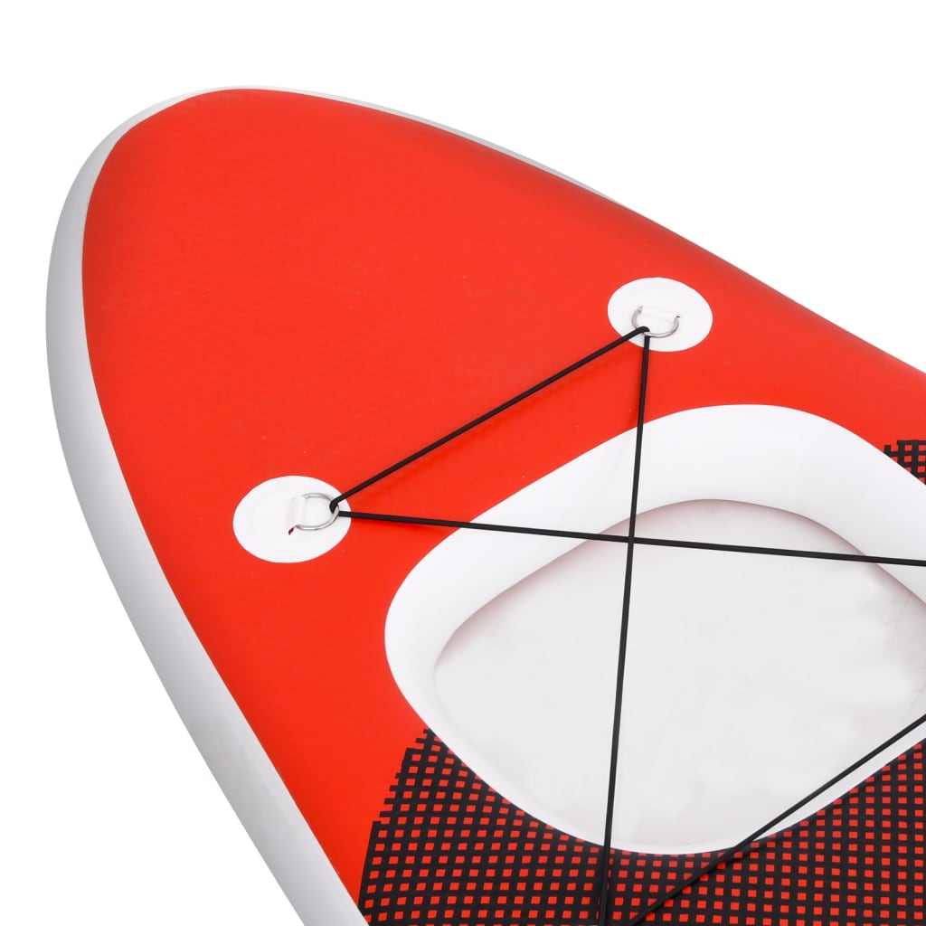 SUP board set inflatable red 330x76x10 cm
