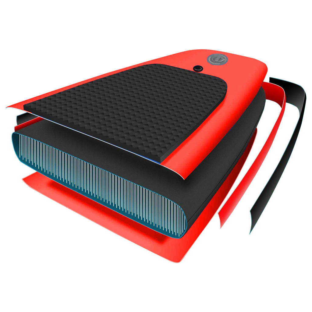 SUP board set inflatable red 330x76x10 cm