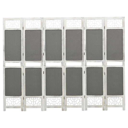 6 pcs. Room divider gray 210x165 cm fabric