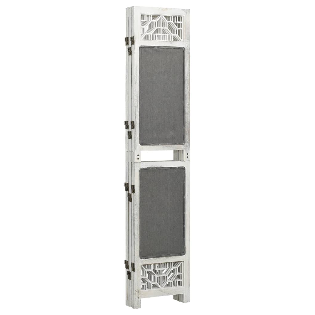 6 pcs. Room divider gray 210x165 cm fabric