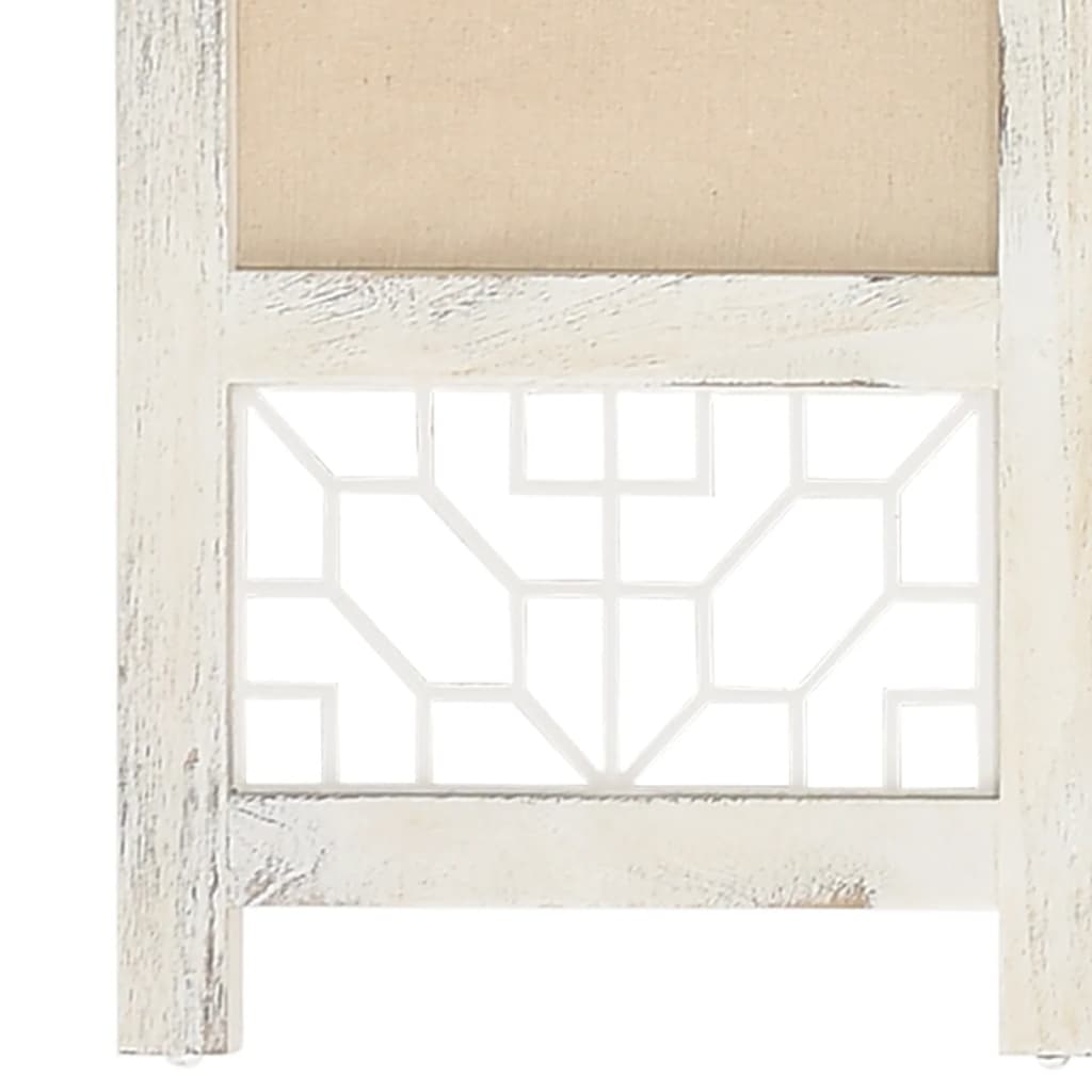 6 pcs. Room divider cream 210x165 cm fabric
