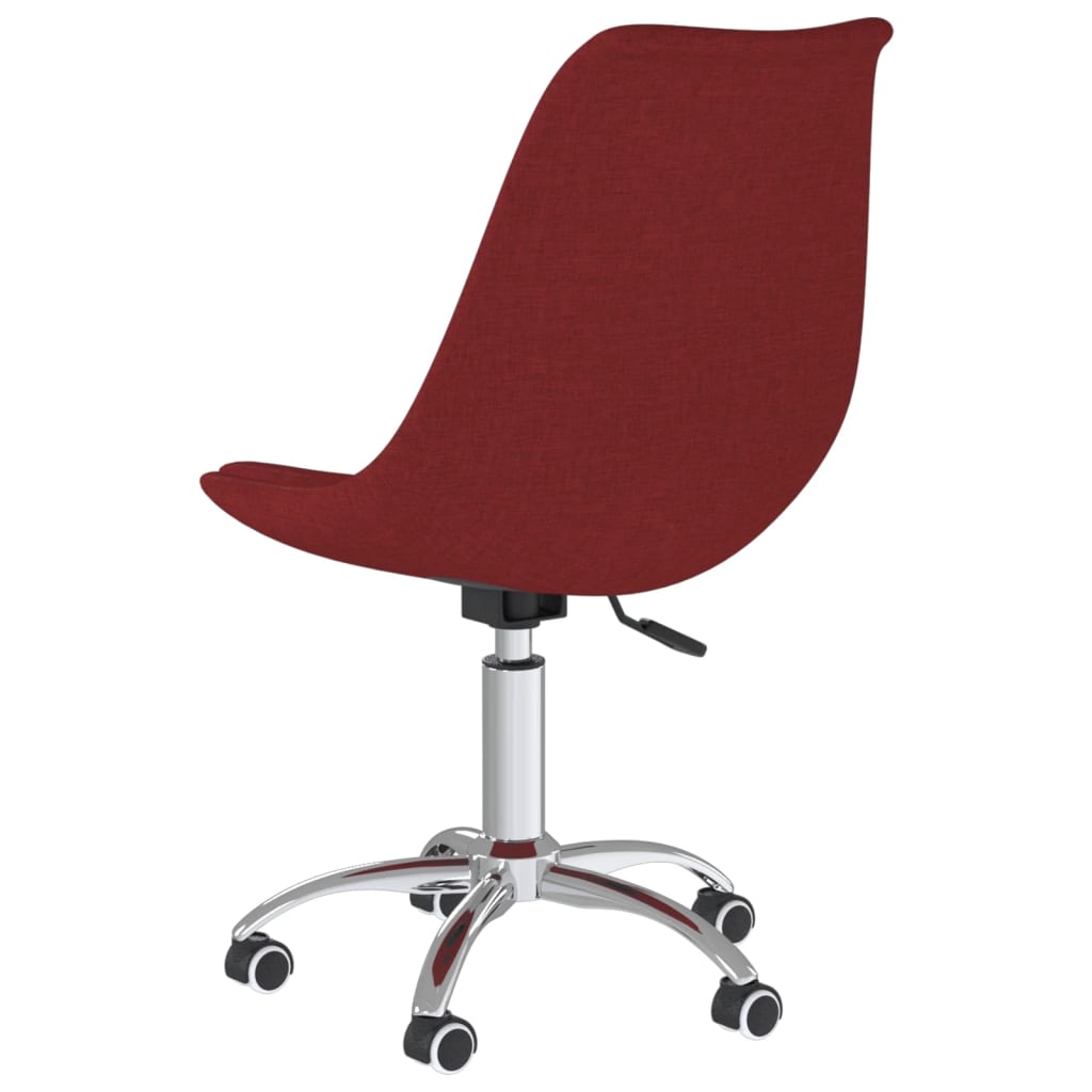 Dining room chairs 2 pieces. Swivel wine red fabric
