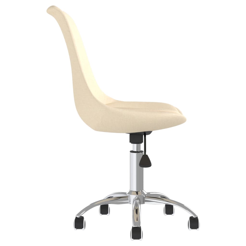 Dining room chairs 2 pcs. Swivel cream fabric