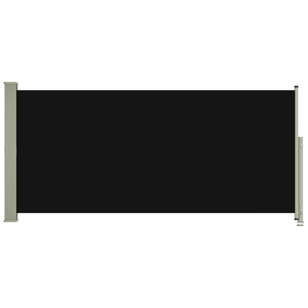 Seitenmarkise Ausziehbar 140x300 cm Schwarz