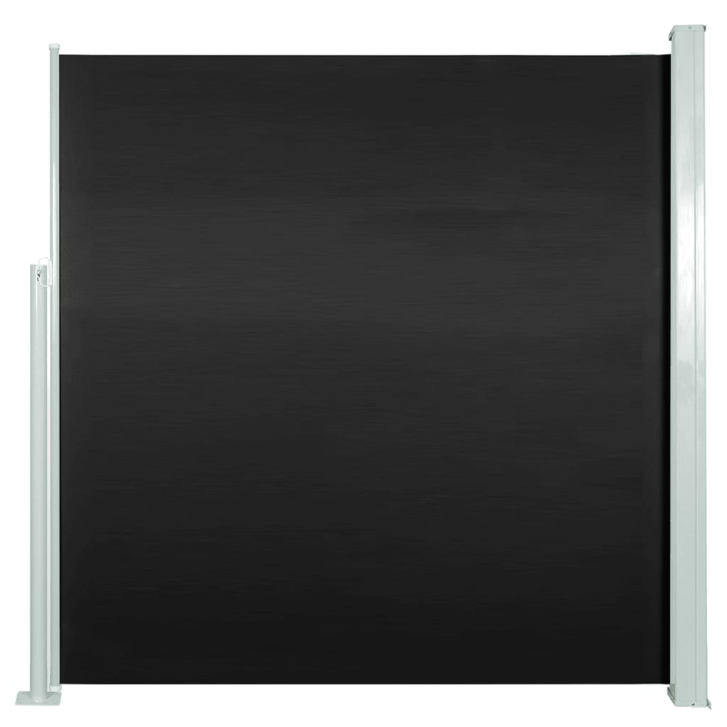 Seitenmarkise Ausziehbar 140x300 cm Schwarz