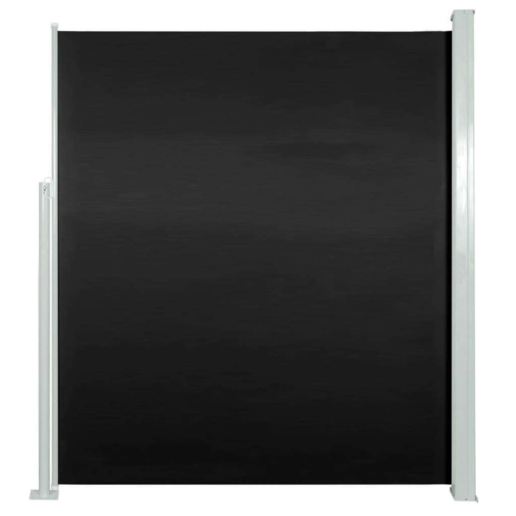 Seitenmarkise Ausziehbar 160x300 cm Schwarz