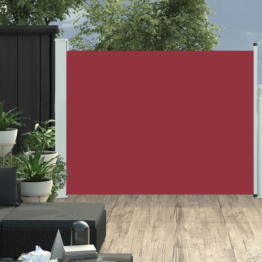 Seitenmarkise Ausziehbar 140x500 cm Rot