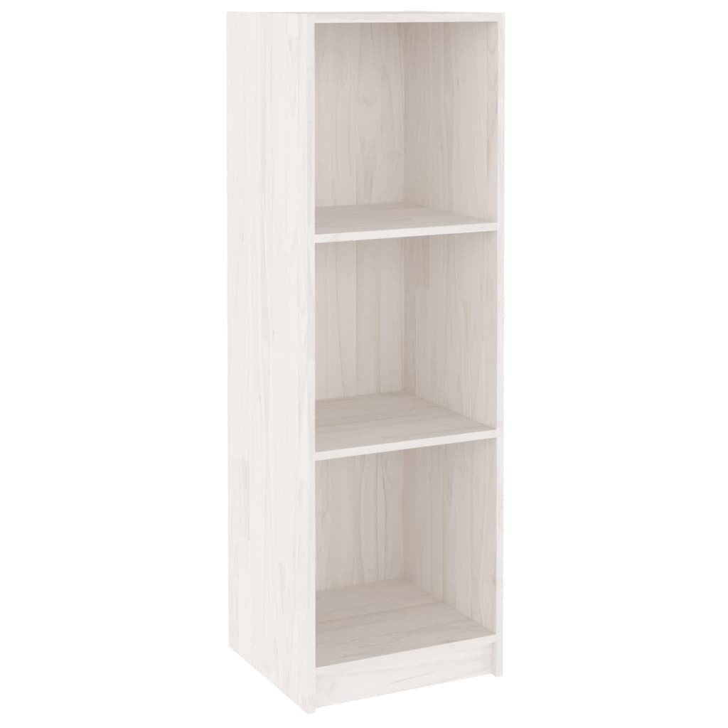 Bookcase/room divider white 36x33x110 cm solid pine wood