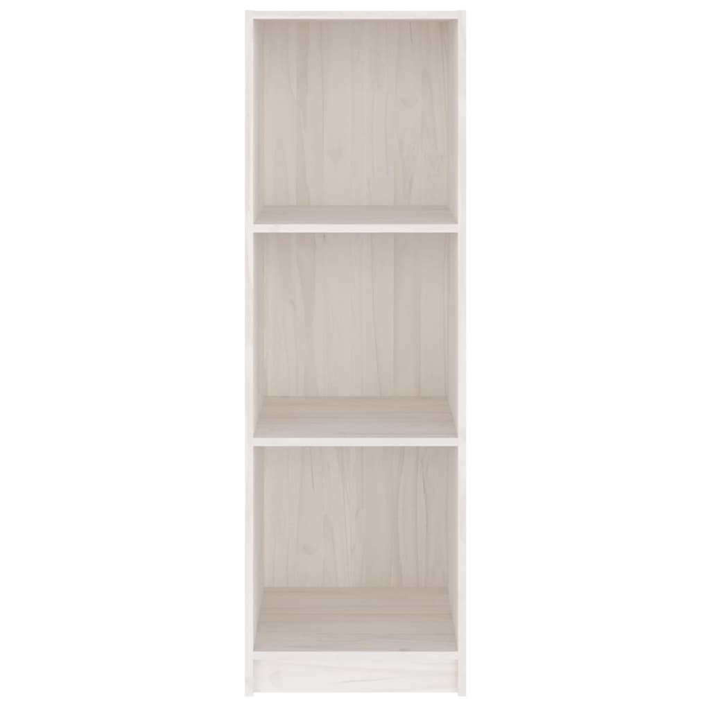 Bookcase/room divider white 36x33x110 cm solid pine wood