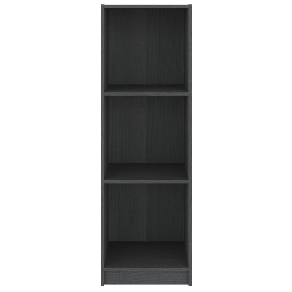 Bibliothèque/séparateur de pièce gris 36x33x110 cm bois de pin massif
