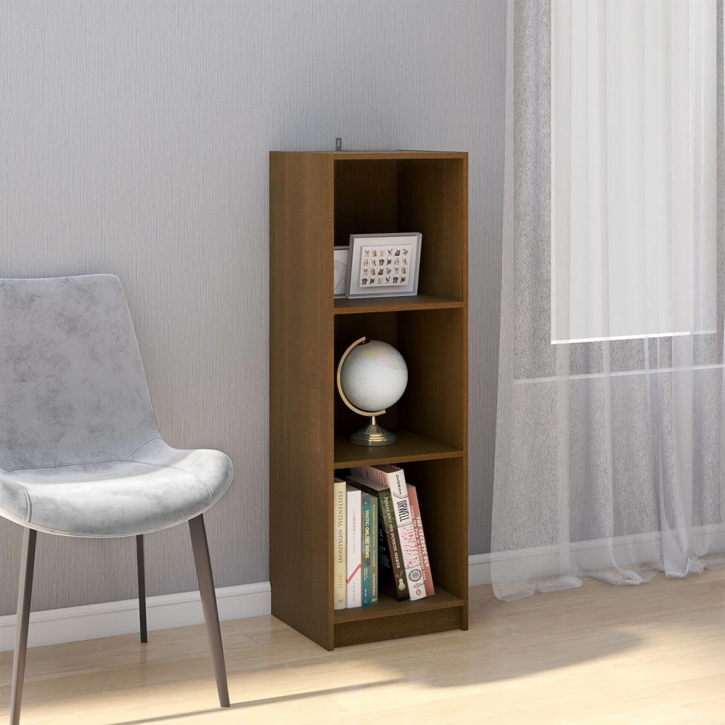 Bibliothèque/séparateur de pièce marron miel 40x30x199 bois de pin massif