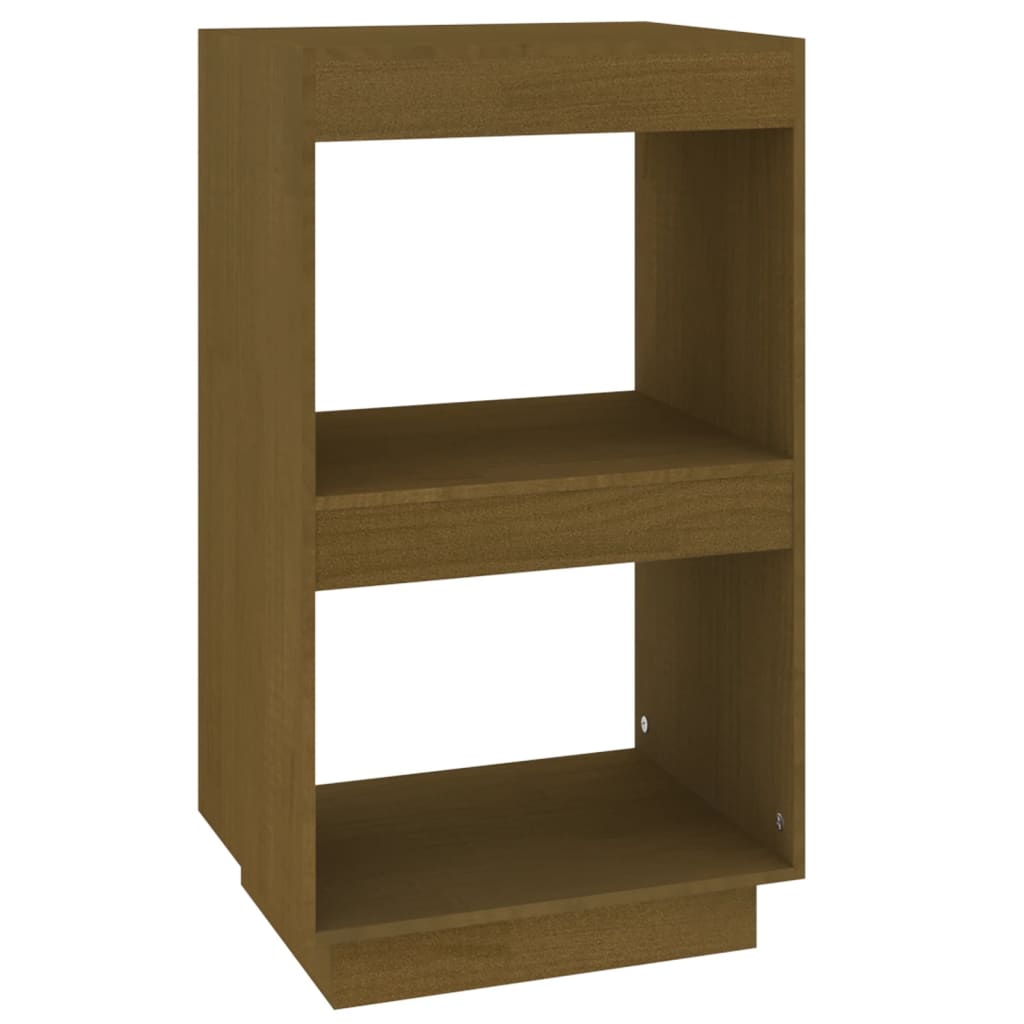 Bookcase honey brown 40x35x71 cm solid pine wood