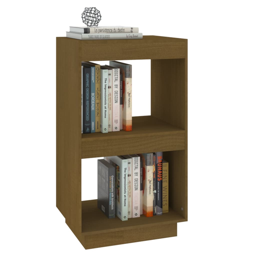 Bookcase honey brown 40x35x71 cm solid pine wood