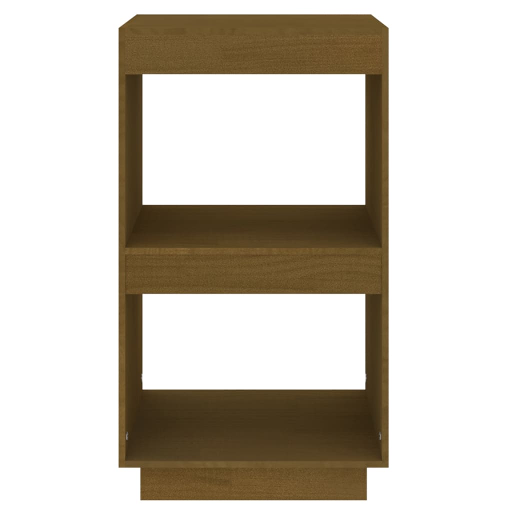 Bookcase honey brown 40x35x71 cm solid pine wood