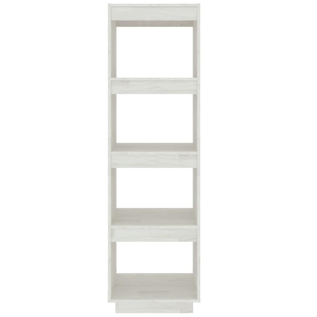 Bibliothèque/séparateur de pièce blanc 40x35x135 cm bois de pin massif
