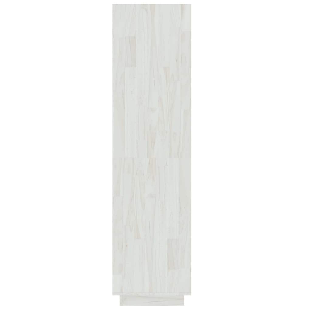 Bibliothèque/séparateur de pièce blanc 40x35x135 cm bois de pin massif