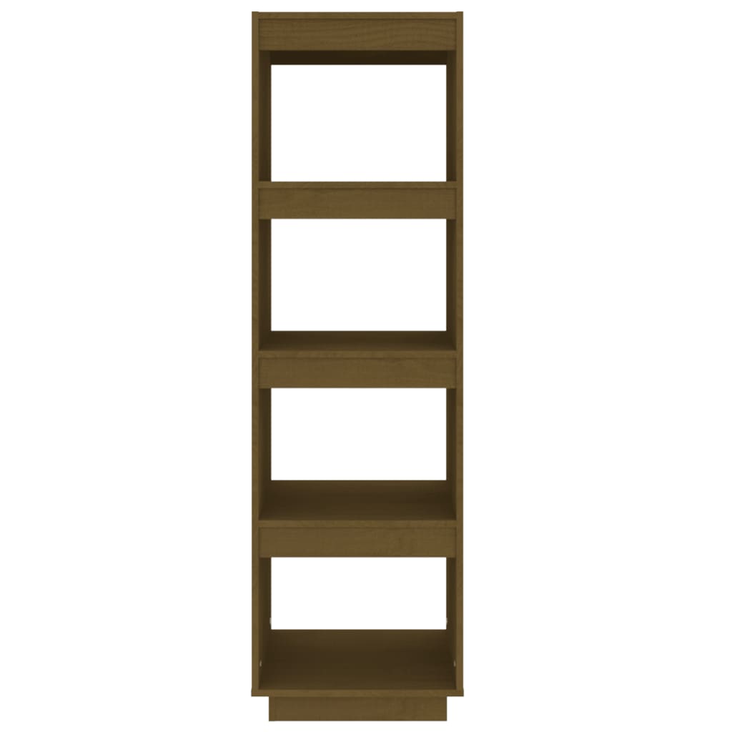 Bibliothèque/séparateur de pièce marron miel 40x35x135 bois de pin massif