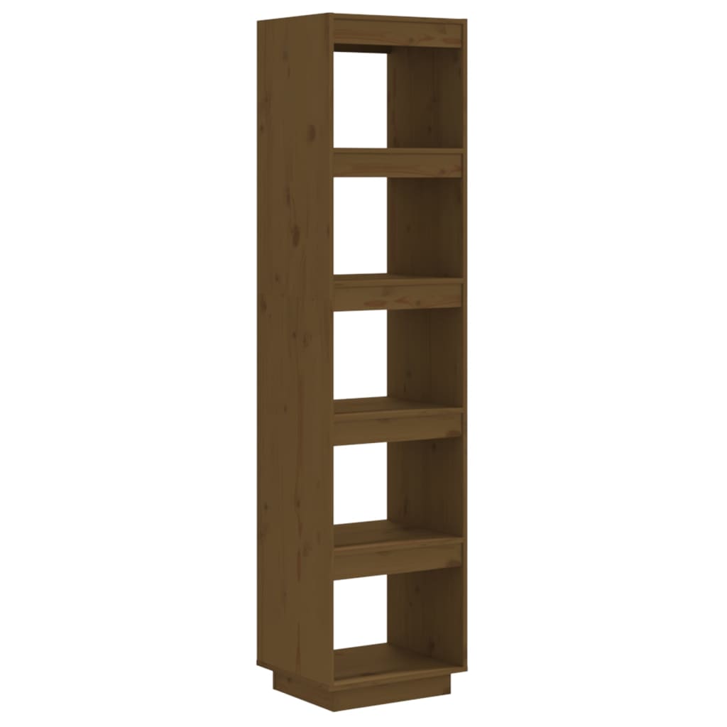 Bibliothèque/séparateur de pièce marron miel 40x35x167cm bois de pin massif