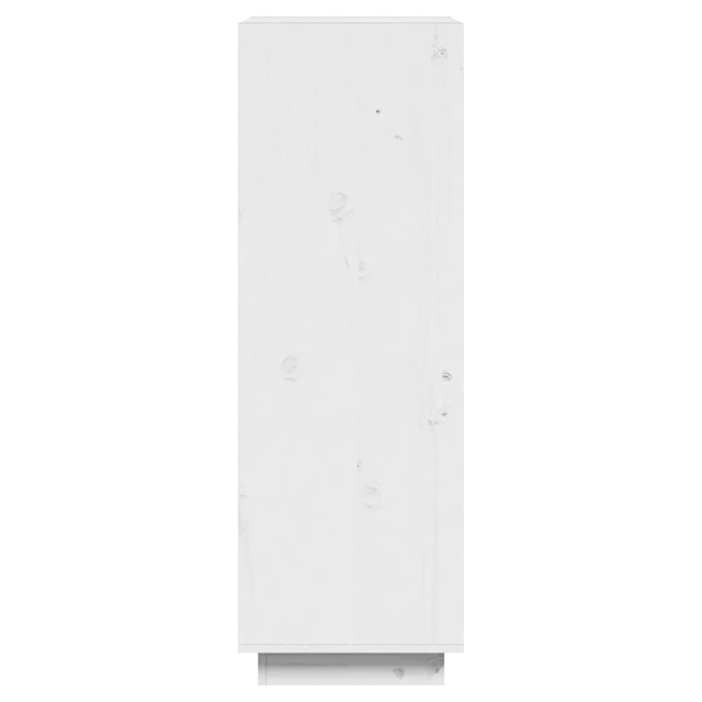Bibliothèque/séparateur de pièce blanc 60x35x103 cm bois de pin massif