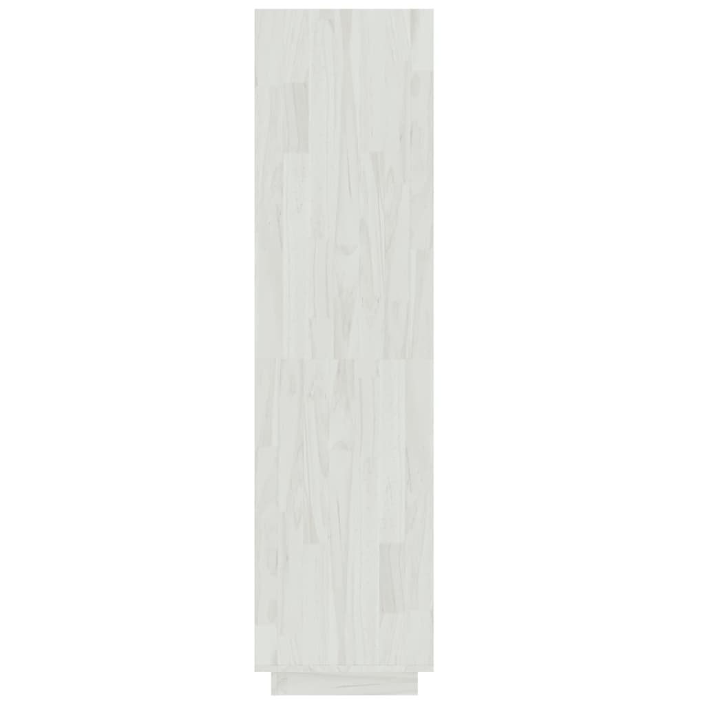 Bibliothèque/séparateur de pièce blanc 60x35x135 cm bois de pin massif