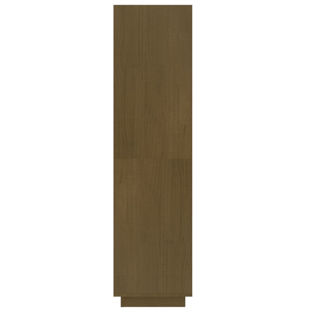 Bibliothèque/séparateur de pièce marron miel 60x35x135 bois de pin massif