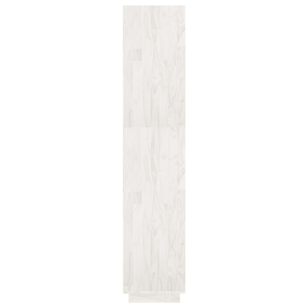 Bookcase/room divider white 60x35x167 cm solid pine wood